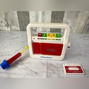 Fisher Price Cassette Player Recorder & Tape with Microphone 2017